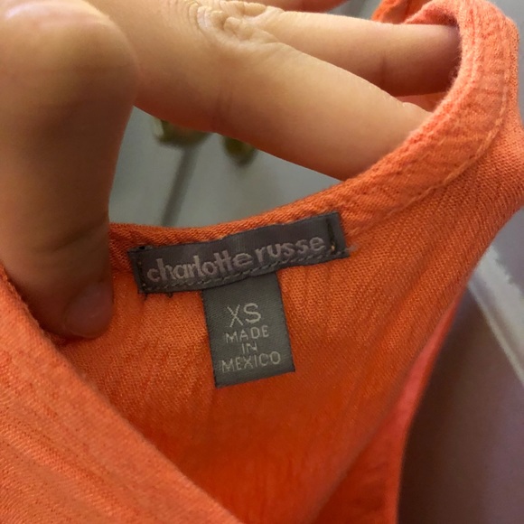 Peach cross cross back crop top - Picture 4 of 4